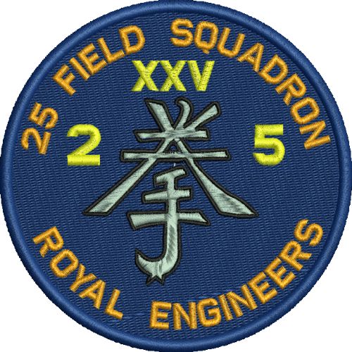 25 Fd Sqn Embroidered Badge